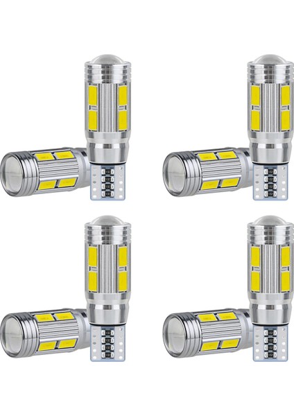 8 Adet W5W T10 12V 6000K 5630 10 Smd Araba LED Ampul Canbus Plaka Takoz Yan Dönüş Sinyal Lambası Süper Parlak Beyaz (Yurt Dışından) fiyatları