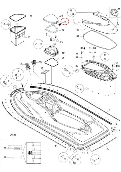 Rx Gtıl Rxp - x 2000-2011 Eldiven Kutusu Için Jet Ski Eldiven Kutusu Mandalı 269500719 (Yurt Dışından) fırsatları