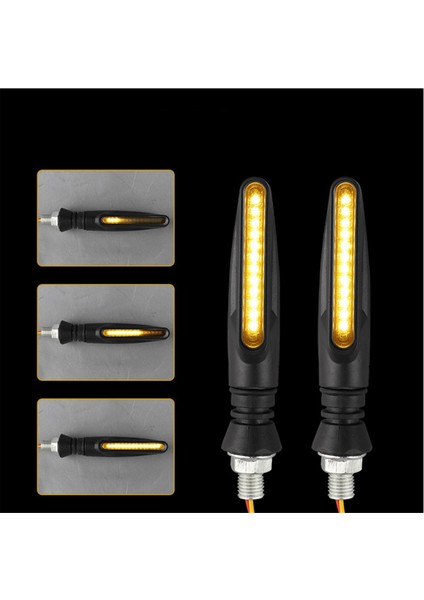 LED Işıklar Yüksek Parlaklık Dönüş Sinyali Göstergesi Ön Arka Beyaz Gündüz Çalışan Akan Fren Lambaları A (Yurt Dışından) fırsatları