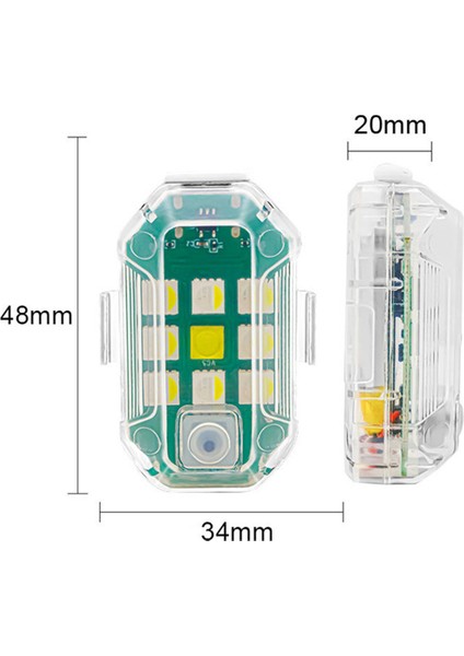 Uzaktan Kumandalı 8 Adet Kablosuz Flaş Işığı, 7 Renk USB Şarj Edilebilir Yüksek Parlaklıkta Araba Için Flaşör (Yurt Dışından) fırsatları