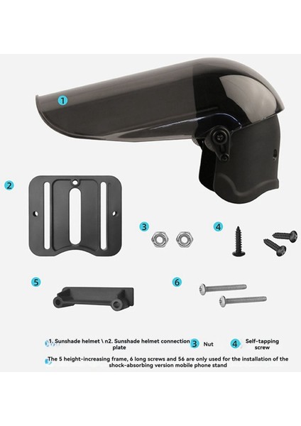 Telefon Tutucu Genişletilmiş Güneşlik Güneş Geçirmez Yağmur Geçirmez Yansıma Önleyici Navigasyon Uzun Yolculuklar Için (Yurt Dışından) fırsatları