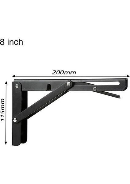 Adet Karavan Katlanır Braket Masa Rafı Karavan Siyah Kaplama Paslanmaz Çelik Mini (Yurt Dışından) fırsatları