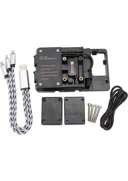 Aksesuarlar Telefon Tutucu Mobil Navigasyon Braketi USB Şarj Cihazı R1200GS R1250GS F750GS F850GS F900R Için (Yurt Dışından)