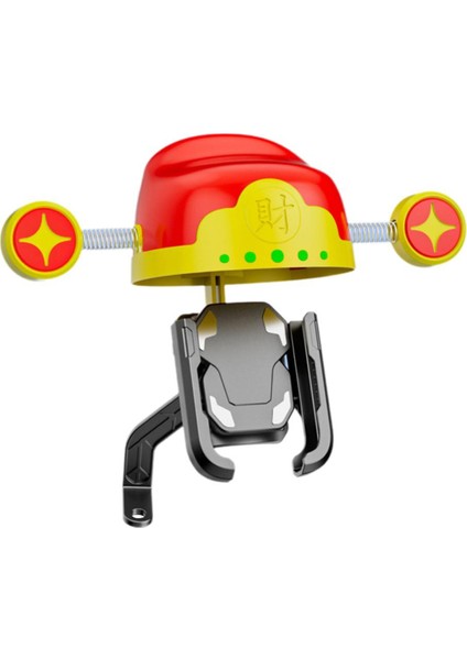 Komik Bisiklet Telefon Tutucu Açık Hava Bisiklet Navigasyon Standı Güneş Kremi Yağmur Geçirmez Akıllı Telefon Standı, A (Yurt Dışından)