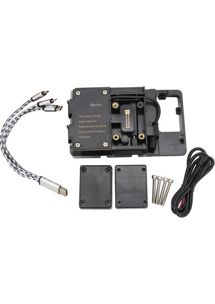R1200GS R1250GS Adv GS1200 GS1250 F700GS Için Motosiklet Telefon Tutucu Destekleyici Navigasyon USB Şarj Standı Braketi (Yurt Dışından)