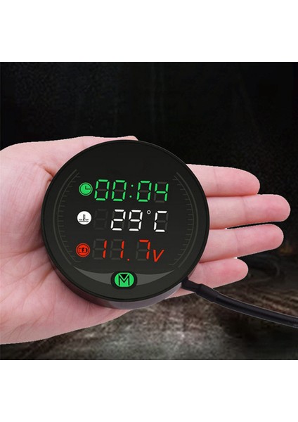 2x 5'i 1 Arada Su Sıcaklığı USB Şarj Edilebilir Zaman Voltmetresi LED Gece Görüş Ölçer Sensörlü (Yurt Dışından) fırsatları