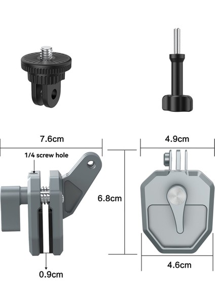 X5 Action 5/4 Ön Cam Montaj Klipsi Metal Kelepçe Kamera Braketi Sürüş Için (Yurt Dışından) fırsatları