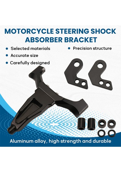 Mt-09 MT09 2024 2025 Siyah Aksesuarlar Için Stabilizatör Direksiyon Amortisörü Montaj Braketi Kiti (Yurt Dışından) indirimleri