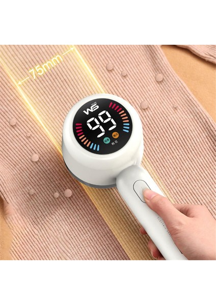 Kumaş Tıraş Makinesi Lint Temizleyici Giysi Lint Temizleyici USB Şarj Edilebilir LED Ekranlı Giysi Lint Temizleyici, Yeşil (Yurt Dışından) modelleri