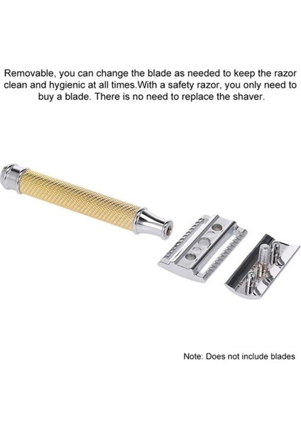 Gümüş Ayarlanabilir Çift Kenarlı Klasik Güvenlikli Tıraş Bıçağı Erkek Tıraş Bıçağı Taban Kesici Başlıklı (Yurt Dışından) modelleri