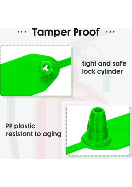 2000 Adet Plastik Kurcalamaya Dayanıklı Mühür Yangın Söndürücü Etiket Mühür Güvenlik Numarası Fermuar Yaka 250 mm Uzunluk Yeşil (Yurt Dışından) indirimleri