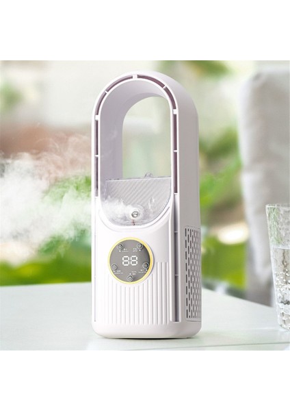 Taşınabilir Soğutucu Fan - Taşınabilir Klima USB Yapraksız Fan Ev Yatakhane Ofis Masaüstü Nemlendirme Elektrikli Fan (Yurt Dışından) fiyatları