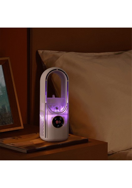 Taşınabilir Soğutucu Fan - Taşınabilir Klima USB Yapraksız Fan Ev Yatakhane Ofis Masaüstü Nemlendirme Elektrikli Fan (Yurt Dışından) indirimleri