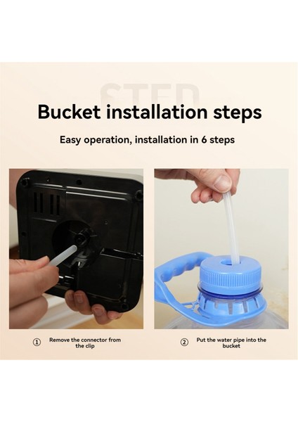 Ev Ofisi Için Tezgah Üstü Taşınabilir Elektrikli Su Şişesi Pompası Tip-C Şarj Edilebilir Masaüstü Su Sebili (Yurt Dışından)