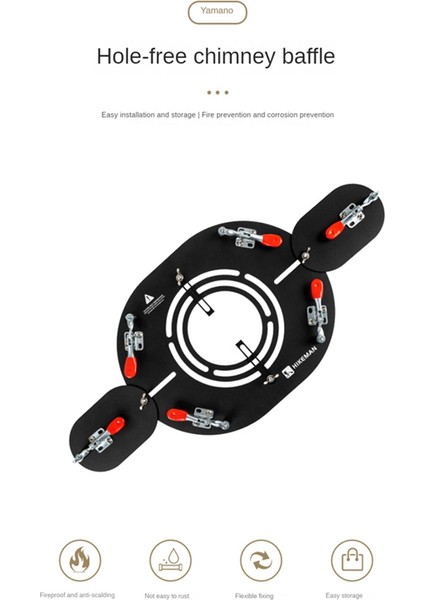 Hıkeman Sıcak Çadır Soba Jakı Baca Deliği Korumalı Yüksek Alev Geciktiricili Yürüyüş, Açık Hava Yangına Dayanıklı Çadırlar ve Şömineler Için (Yurt Dışından) fiyatları