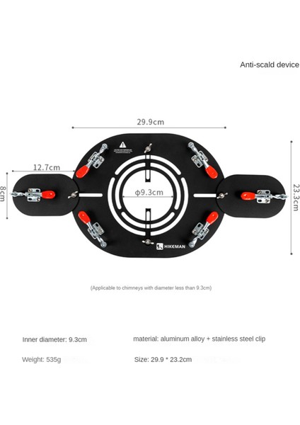Hıkeman Sıcak Çadır Soba Jakı Baca Deliği Korumalı Yüksek Alev Geciktiricili Yürüyüş, Açık Hava Yangına Dayanıklı Çadırlar ve Şömineler Için (Yurt Dışından) modelleri
