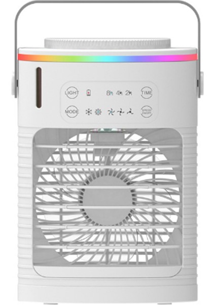 Taşınabilir Klimalar, 4 Rüzgar Hızı ve LED Işıklı Kişisel Buharlaştırıcı Hava Soğutucu, Küçük Masaüstü Sessiz Soğutma Fanı (Yurt Dışından)