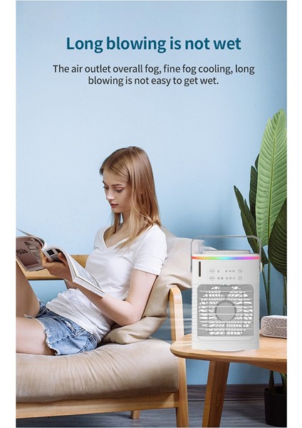 Taşınabilir Klimalar, 4 Rüzgar Hızı ve LED Işıklı Kişisel Buharlaştırıcı Hava Soğutucu, Küçük Masaüstü Sessiz Soğutma Fanı (Yurt Dışından) fiyatları