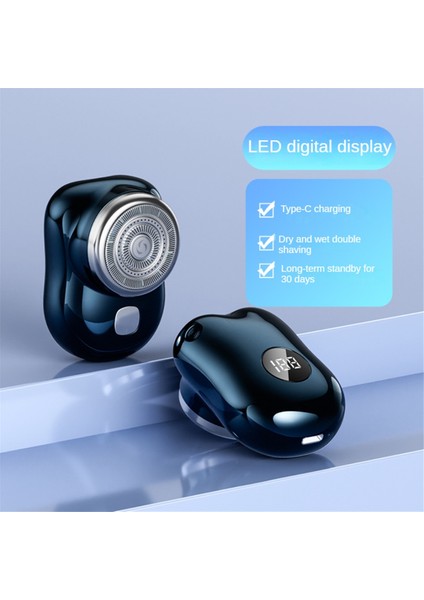 Elektrikli Tıraş Makinesi USB Şarj Edilebilir Dijital Ekranlı Tıraş Makinesi Mini Taşınabilir Çok Fonksiyonlu Seyahat Erkek Tıraş Makinesi Taşınabilir, C (Yurt Dışından) indirimleri