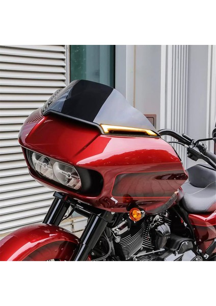 Yol Glide Modelleri Için Ön Cam Trim Işıkları, Ön Cam Kaplaması, LED Dönüş Sinyalleri ve Sürüş Işığı - Siyah (Yurt Dışından) modelleri