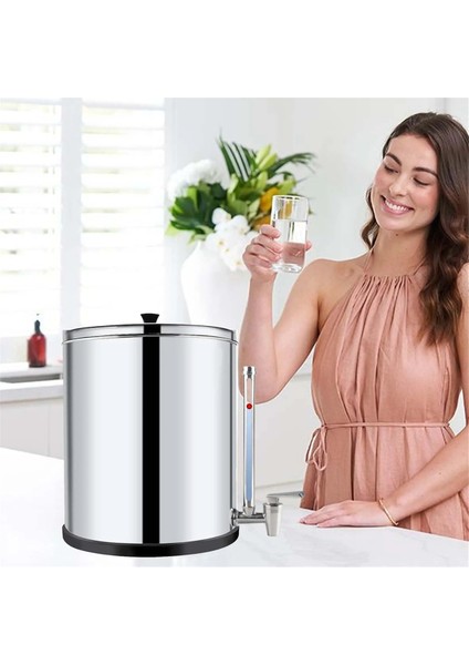 Berkey ve Waterdrop Su Filtreleme Sistemi Için Şeffaf Su Seviyesi Göstergeli 13 Inç Çelik Musluklu Gözetleme Camı Musluğu (Yurt Dışından) modelleri