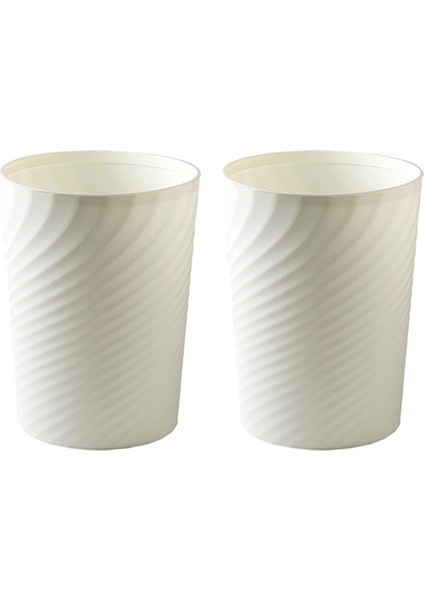 Plastik Küçük Çöp Kovası, Çöp Kovası, Banyo, Mutfak, Ofis, Yurtlar Için Çöp Konteyneri Sepeti (Beyaz) (Yurt Dışından)