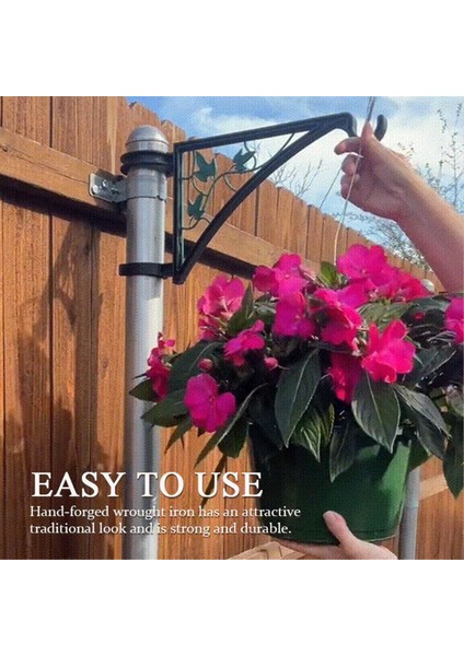 Çit Direği Askısı, Çit Bitki Askıları, Çiçek Sepetleri Için Kolay Kelepçeli Braket, Duvar Kancalı Askılı Bitki Braketi (Yurt Dışından) fırsatları