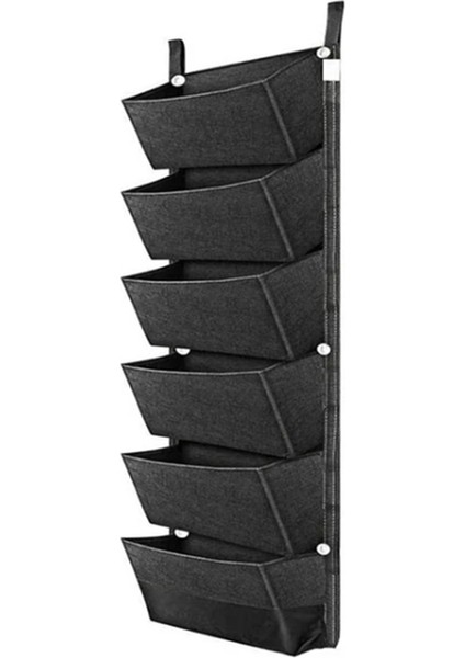 Cepli Bahçe Duvar Askılı Dikim Torbası Sebze Yeşil Bitki Yetiştirme Saksısı Siyah (Yurt Dışından)