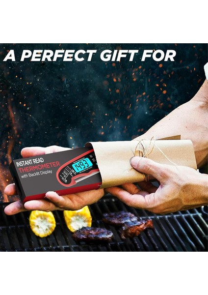 Grillers Anında Okunan Et Termometresi Izgara ve Pişirme Için En Iyi Su Geçirmez Ultra Hızlı Termometre (Yurt Dışından) fırsatları