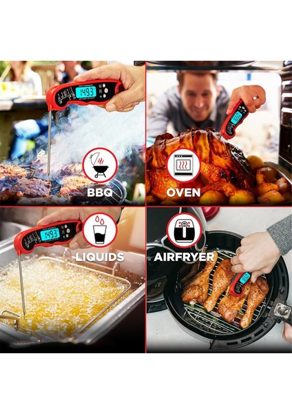 Grillers Anında Okunan Et Termometresi Izgara ve Pişirme Için En Iyi Su Geçirmez Ultra Hızlı Termometre (Yurt Dışından) indirimleri