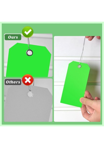 3/4 Inç x 2 3/8 Inç Neon Nakliye Etiketleri, Güçlendirilmiş Delikli Boş Ağır Hizmet Tipi Askılı Etiketler, Yazılabilir Bagaj Etiketleri, A (Yurt Dışından) fiyatları