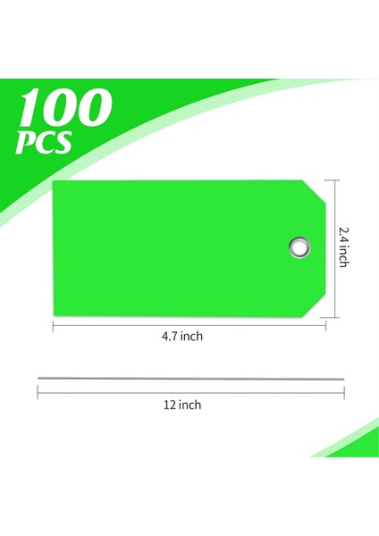 3/4 Inç x 2 3/8 Inç Neon Nakliye Etiketleri, Güçlendirilmiş Delikli Boş Ağır Hizmet Tipi Askılı Etiketler, Yazılabilir Bagaj Etiketleri, A (Yurt Dışından) modelleri