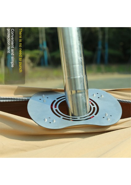 Çadır Sobası Jack Kamp Odun Soba Borusu Yalıtımı Alev Koruma Plakası Sıcak Çadır Için Baca Delikli Soba Jakı (Yurt Dışından) indirimleri