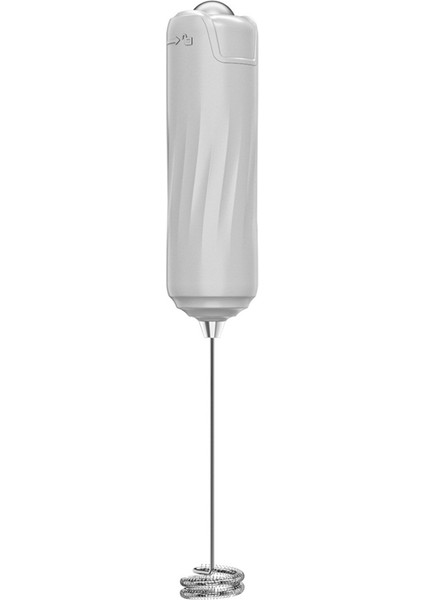 Süt Köpürtücü Çubuk Içecek Mikseri Elde Taşınabilir Köpürtücü Elektrikli Çırpıcı, Mini Blender ve Elektrikli Mikser Kahve Köpürtücü Beyaz (Yurt Dışından)