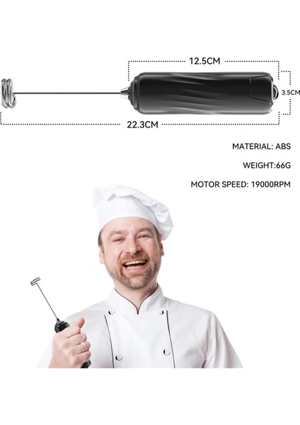 Süt Köpürtücü Çubuk Içecek Mikseri Elde Taşınabilir Köpürtücü Elektrikli Çırpıcı, Mini Blender ve Elektrikli Mikser Kahve Köpürtücü Beyaz (Yurt Dışından) fiyatları