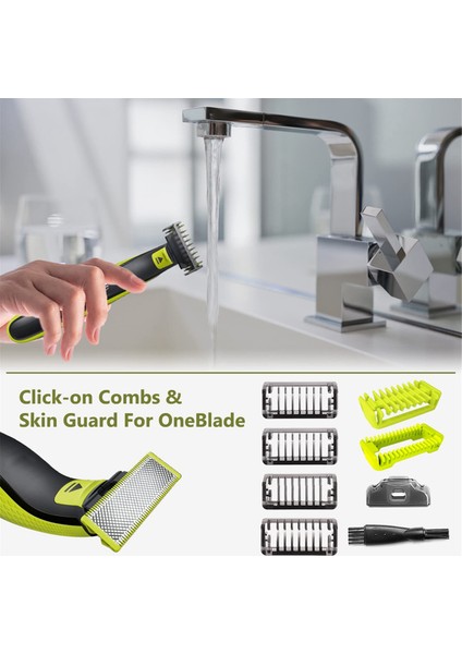 Philips Norelco One Blade QP2520 QP2530 QP2630 QP2620 QP2510 Kılavuz Tarak 1/2/3/5mm Sakal Düzeltici Koruyucularının Yedek Parçası (Yurt Dışından) modelleri