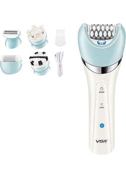 Vgr Epilatör Electri Kadın Epilatörü Kadın Tıraş Makinesi Bacak Vücut Tüy Alma Makinesi Bayan Bikini Düzeltici Yüz Temizleme Masajı (Yurt Dışından)