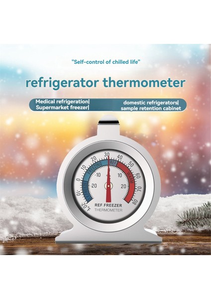 Adet Buzdolabı Termometresi 20℃-20℃/-20℉-80℉ Kırmızı Göstergeli Büyük Kadranlı Buzdolabı Analog Termometresi (Yurt Dışından) modelleri