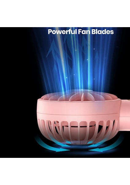 Adet Mini Taşınabilir Vantilatör, USB Şarj Edilebilir El Vantilatörü 3 Hızlı Kişisel Küçük Masa Vantilatörü Kadınlar Için Seyahat Iç Mekan Dış Mekan (Yurt Dışından) indirimleri