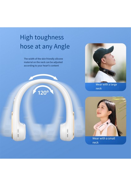 N23 2400MAH Boyun Askılı Fan USB Şarjlı Taşınabilir Ofis Tipi Yapraksız Boyun Askılı Mini Fan Soğutma (Yurt Dışından) indirimleri