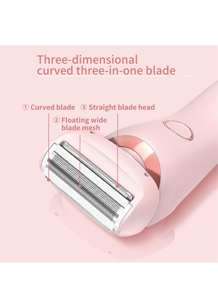 Epilatör Ağrısız Tüy Alma Evde 2'si 1 Arada Elektrikli Tıraş Makinesi Kadınlar Için Bikini Bölgesi Tüyleri Için Tıraş Makinesi Islak ve Kuru, A (Yurt Dışından) fırsatları
