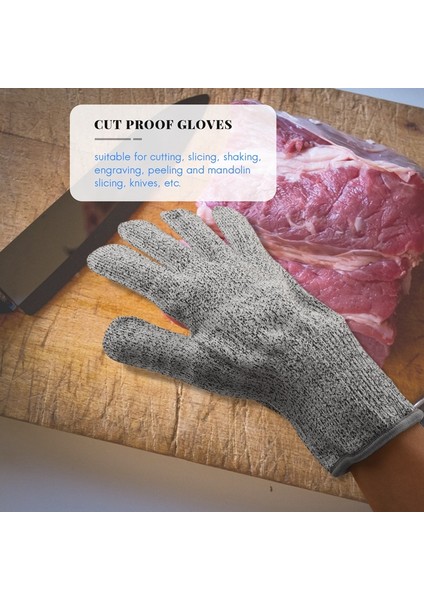 2 Çift Kesilmeye Dayanıklı Eldiven Gıda Sınıfı Seviye 5 El Koruması, Istiridye Açma Için Mutfak Kesim Eldiveni (Büyük) (Yurt Dışından) fiyatları