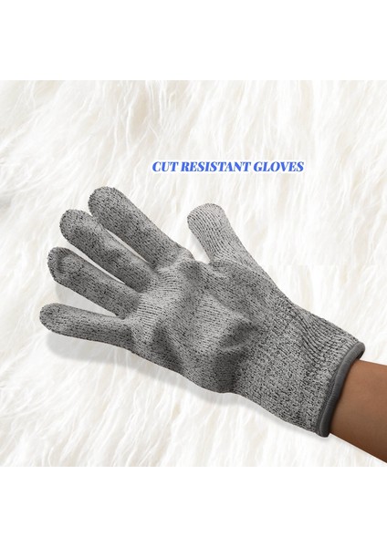 2 Çift Kesilmeye Dayanıklı Eldiven Gıda Sınıfı Seviye 5 El Koruması, Istiridye Açma Için Mutfak Kesim Eldiveni (Büyük) (Yurt Dışından) fırsatları