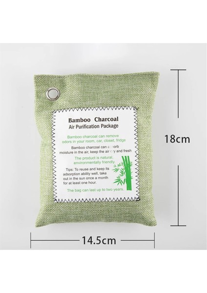 4 Adet Bambu Kömür Torbası Koku Emici Araba Ev Formaldehit Aktif Karbon Torbası Koku Giderici Hava Temizleyici (Yurt Dışından) modelleri