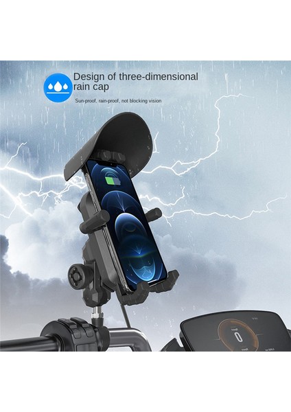 Telefon Tutucu 15W Kablosuz Şarj Cihazı USB Qc3.0 Hızlı Şarj Bisiklet Akıllı Telefon 360° (Yurt Dışından) indirimleri