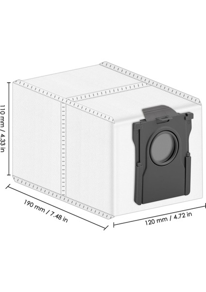 Dreame X40/ X40 Pro/ X30 Pro Ultra/ L10S Pro Ultra Robot Süpürge, Vakum Torbaları Için Uyumlu Yedek Toz Torbaları (Yurt Dışından) modelleri