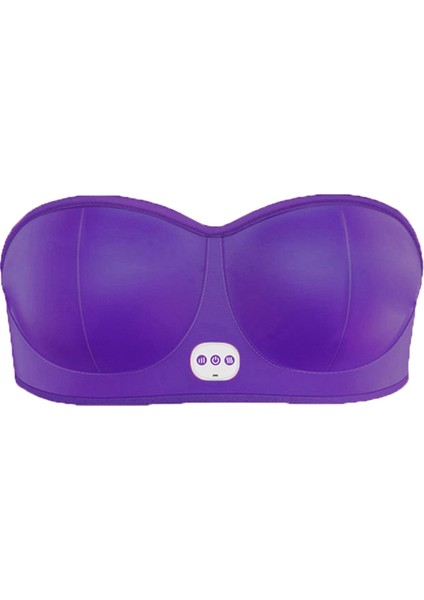 Akıllı Elektrikli Göğüs Masaj Aleti Şarj Edilebilir USB Sütyen Çok Fonksiyonlu Masaj Fonksiyonlu Mor (Yurt Dışından)