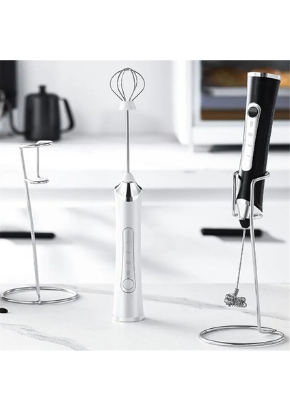 USB Elektrikli Süt Köpürtücü, Kahve Makinesi Blender, Mutfak Mini Kablosuz Yumurta Çırpıcı, Huang Krema Karıştırıcı Siyah (Yurt Dışından)