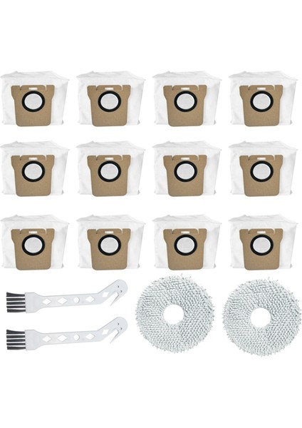 Xiaomi Robot Süpürge X20+/X10+/X10 PLUS Aksesuarları Bez Toz Torbası Yedek Aksesuarları Fırça (Yurt Dışından)