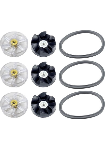 Nutribullet 900W 600W Silikon Kauçuk Contalar Conta O Halka Şok Pedi Motor Üst Dişliler Için 9 Adet Blender Yedek Seti (Yurt Dışından)